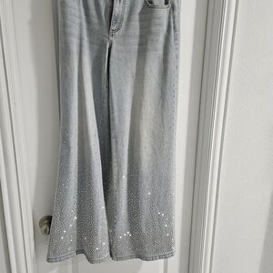 Alice + Olivia Amazing Embellished Jeans